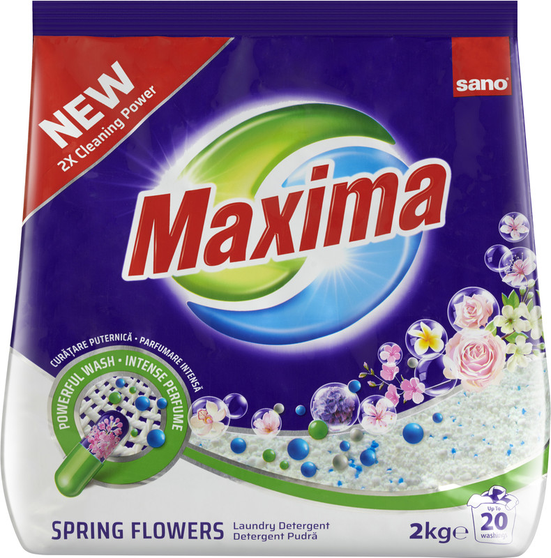 Порошок пральний SANO Spring Flowers, універсальний, 2кг